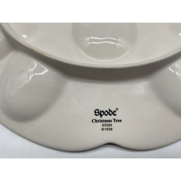 Spode Christmas Tree Devilled Egg Platter/Plate Christmas Serveware, Holiday - Picture 14 of 15